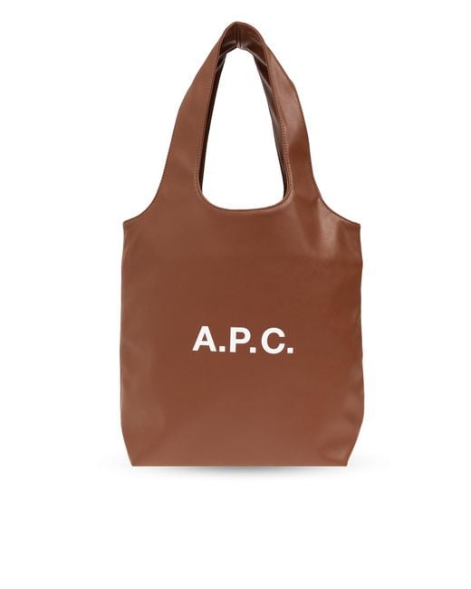 A.P.C. Brown Handbag With Logo