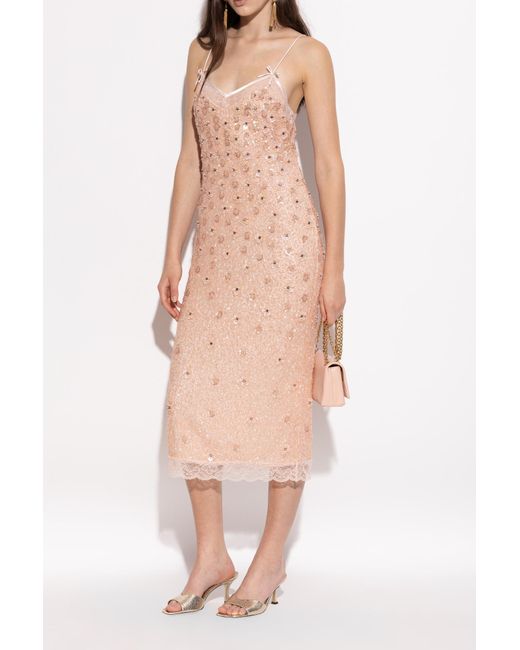 Jimmy Choo Pink Heeled Mules "Skye"