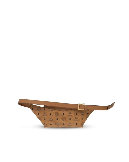 MCM Brown Fanny Pack 'Diamante'