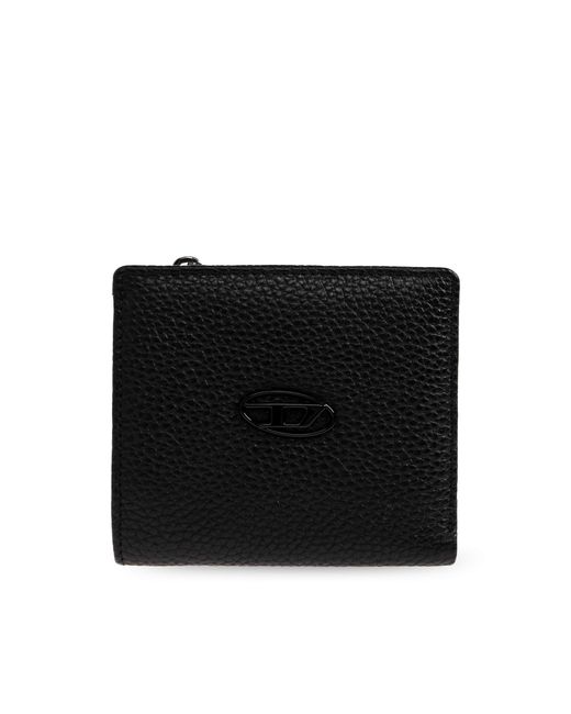 DIESEL Black Wallet 'Hissu Evo Bi Fold Zip L' for men