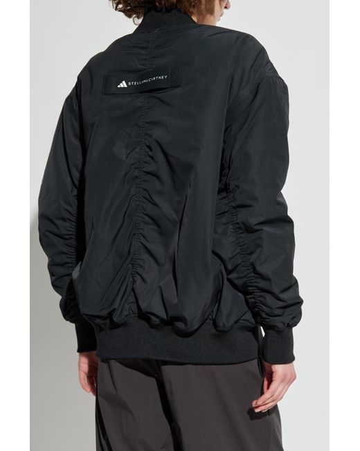 Adidas By Stella McCartney Black Bomber Jacket