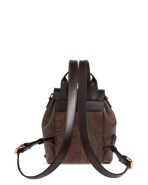 Etro Black Backpack With Logo
