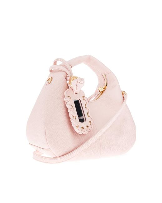 Ganni Blue Hand-Held Bag With Pendant