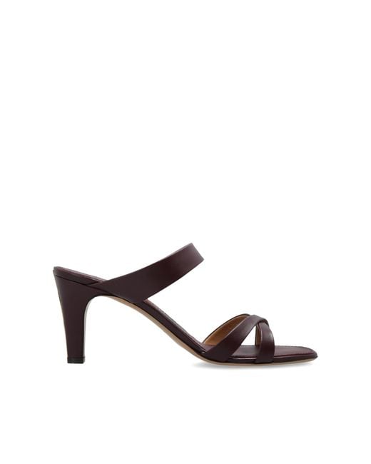 Ferragamo White 'Tami' Slides