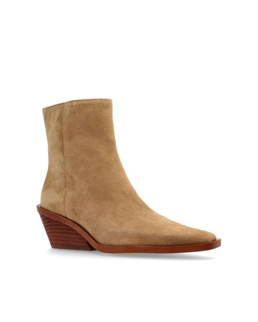 MICHAEL Michael Kors Brown Heeled Ankle Boots 'Nash'