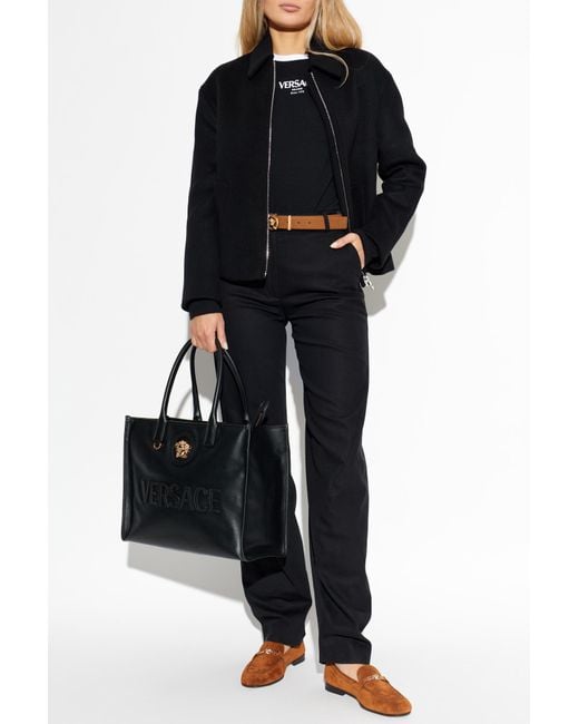 Versace Black Long Sleeve Top