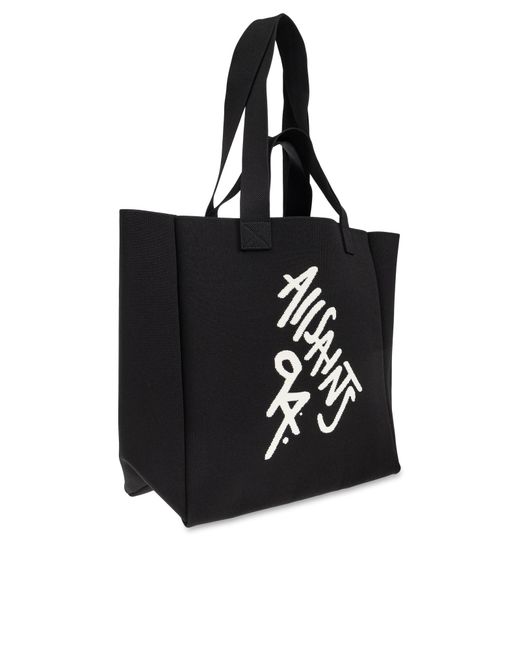 AllSaints Black “Izzy” Shopper Bag