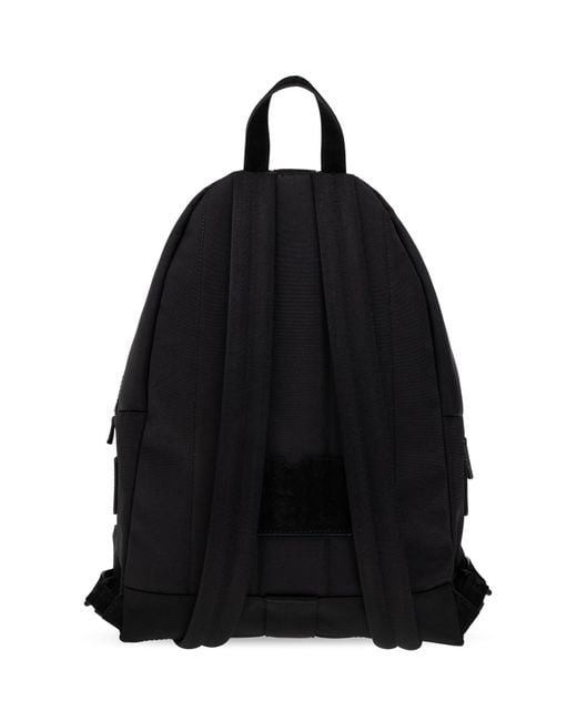 Moschino Black Backpack With Logo for men