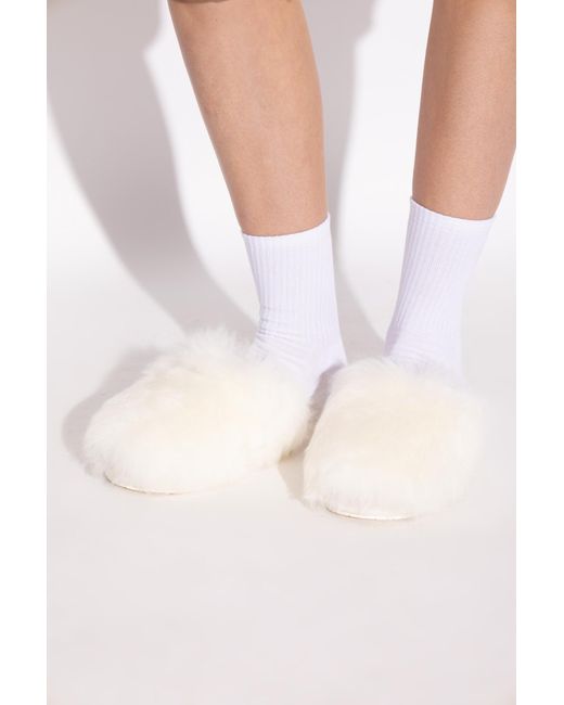 Ugg White Slippers "W Scuffette Chalet"