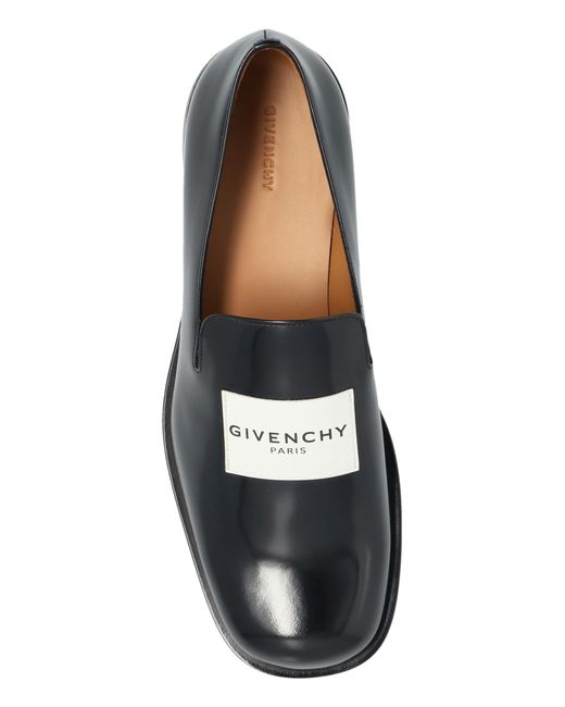 Givenchy Black Leather Shoes With Logo for men