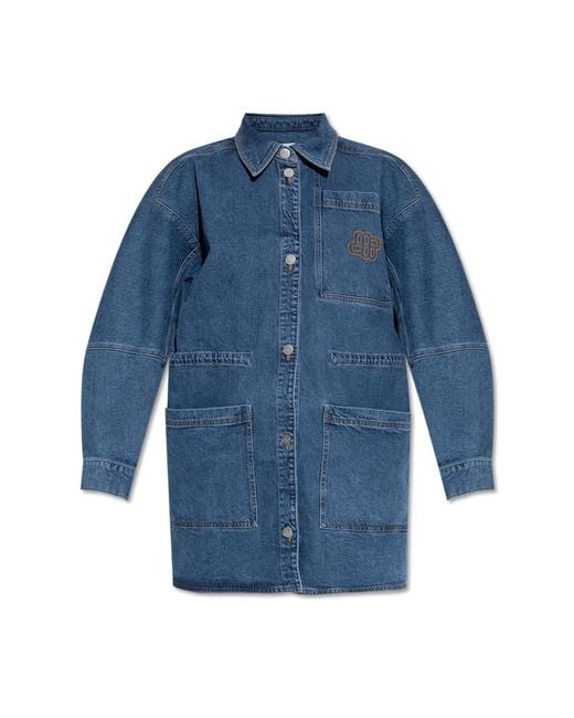 Munthe Blue Denim Jacket "Prickly"