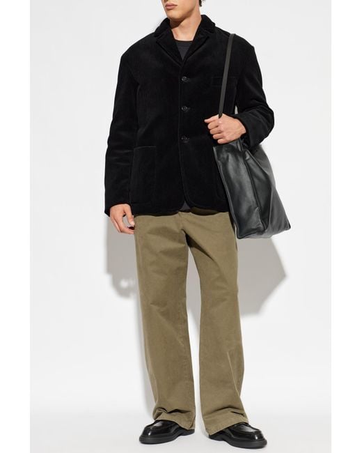 Jil Sander Green Wide-Leg Jeans for men