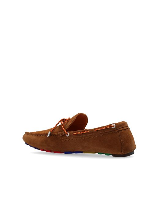 PS by Paul Smith Brown 'springfield' Suede Moccasins, for men