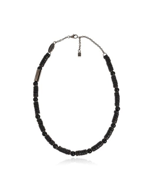 DSquared² Metallic Necklace With Engraved Logo for men
