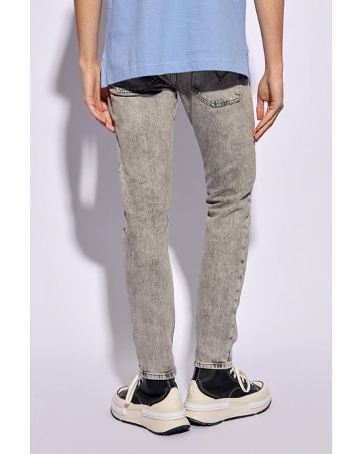 Versace Gray Tapered Leg Jeans, for men