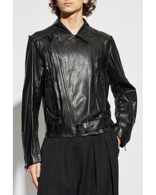 Balmain Black Lambskin Leather Jacket for men