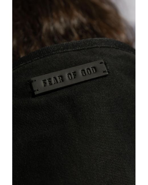 Fear Of God Black Hooded Sweatshirt, for men