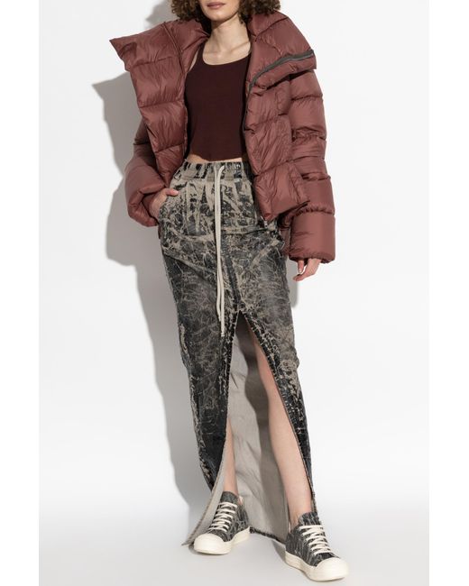 Rick Owens Pink Down Jacket 'Naska'