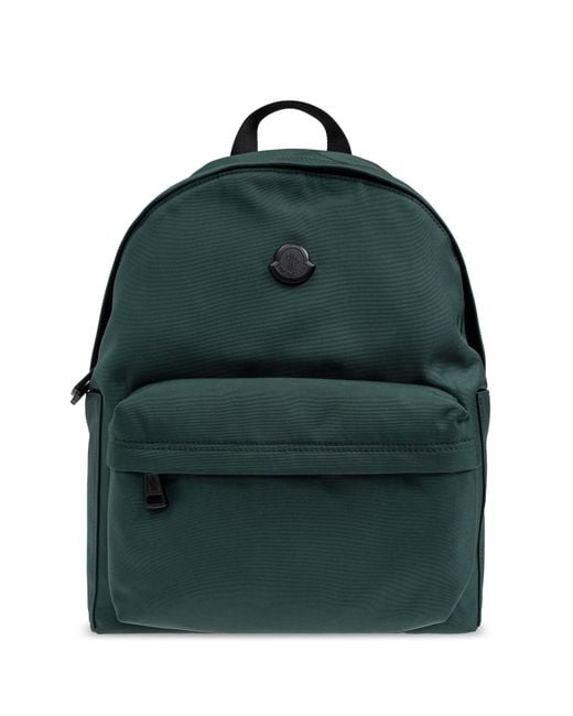 Moncler Green Backpack With Logo for men