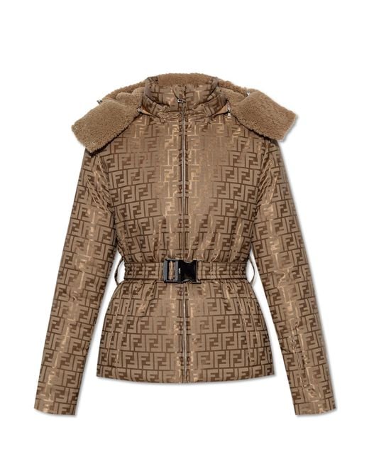 Fendi Natural Insulated Ski Jacket