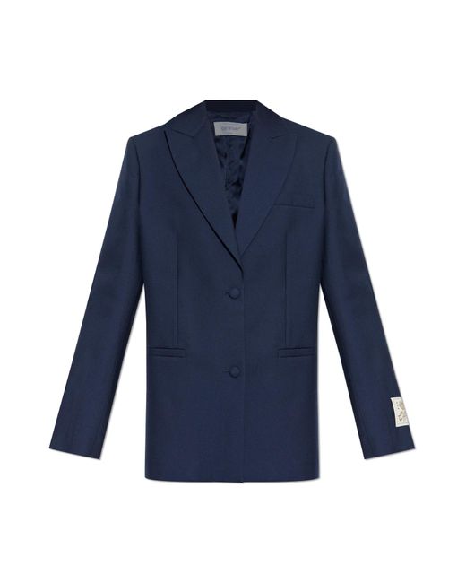 Off-White c/o Virgil Abloh Blue Loose-Fit Blazer