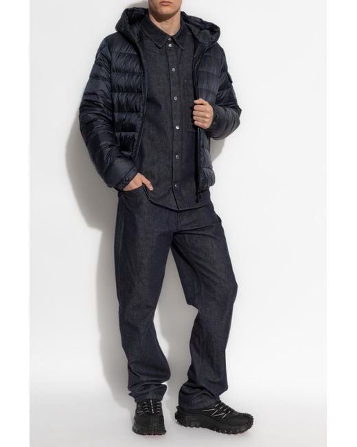 Moncler Blue Denim Shirt for men