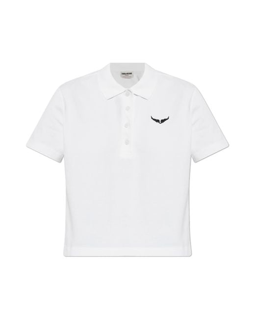 Zadig & Voltaire White Polo "Mirta"
