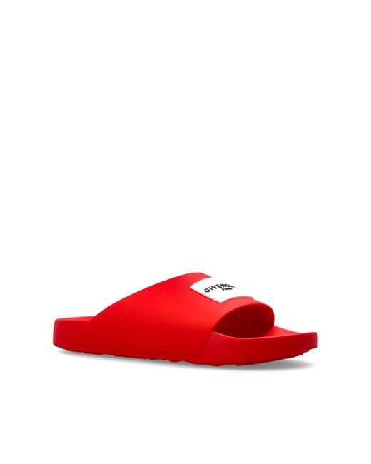 Givenchy Blue Slides With Logo for men