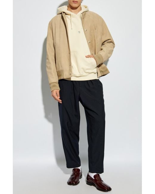 Givenchy Blue Sweatshirt With Embroidered Logo for men