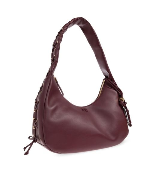 Ganni Purple Shoulder Bag Type 'Hobo' Size 'Medium'