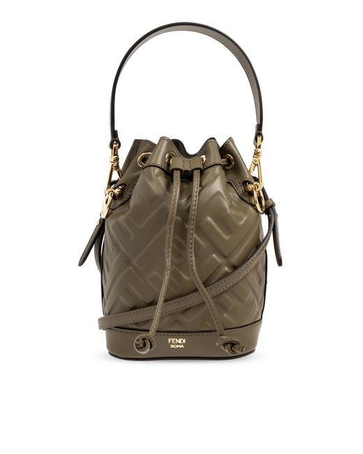 Fendi Brown Shoulder Bag Mon Tresor