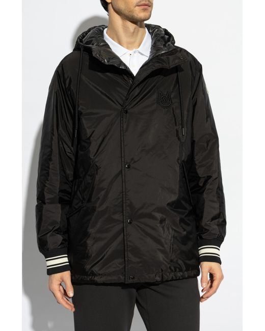 Moncler Black Reversible Jacket Vernant for men