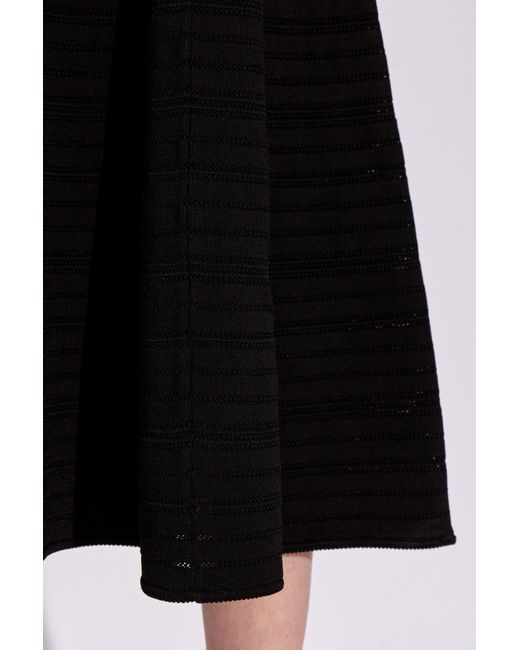 Victoria Beckham Black Skirt With Decorative Finish
