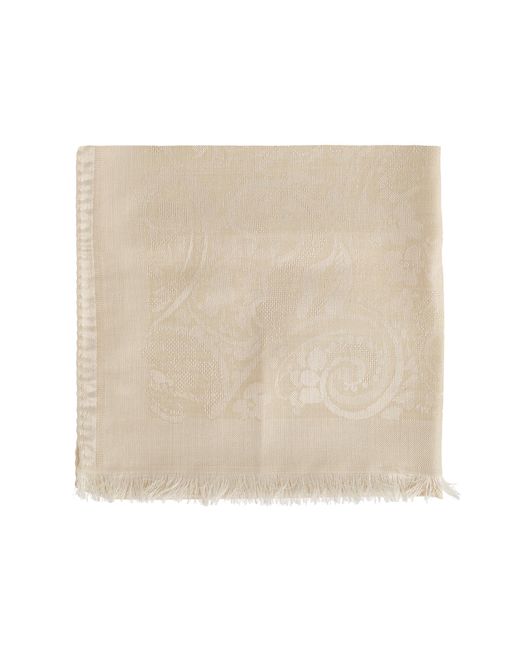 Etro Natural Patterned Scarf