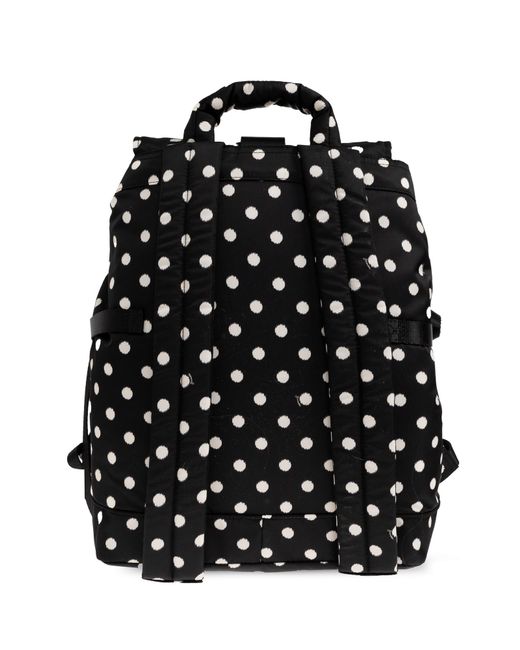 Ganni Black Polka Dot Pattern Backpack