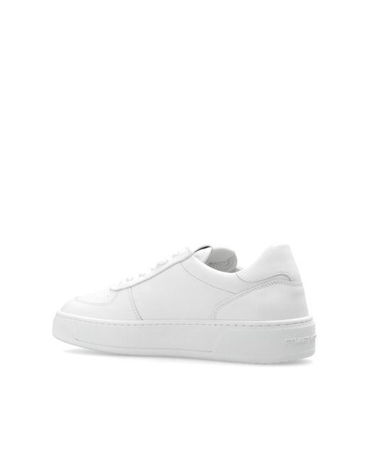 Stuart Weitzman White 'Sw Courtside' Sneakers