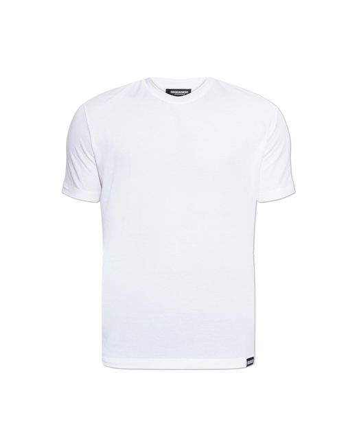 DSquared² White Underwear T-Shirt With A Crew Neck for men