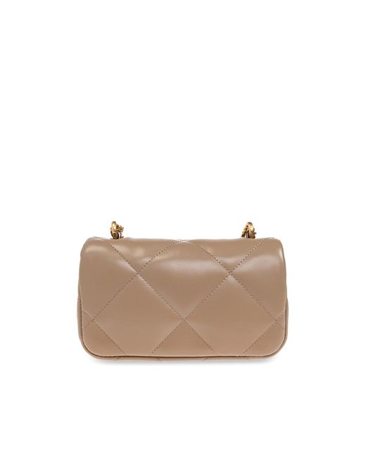 Tory Burch Natural Shoulder Bag 'Kira Diamond Mini'