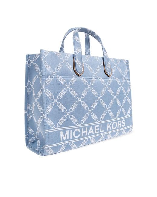 MICHAEL Michael Kors Blue 'gigi Large' Shopper Bag,