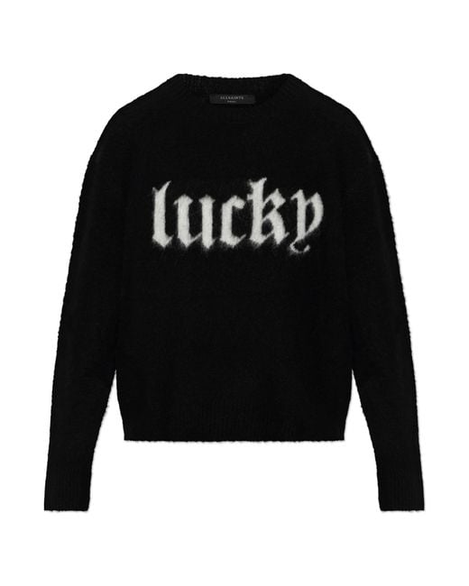 AllSaints Black Sweater 'Lucky'