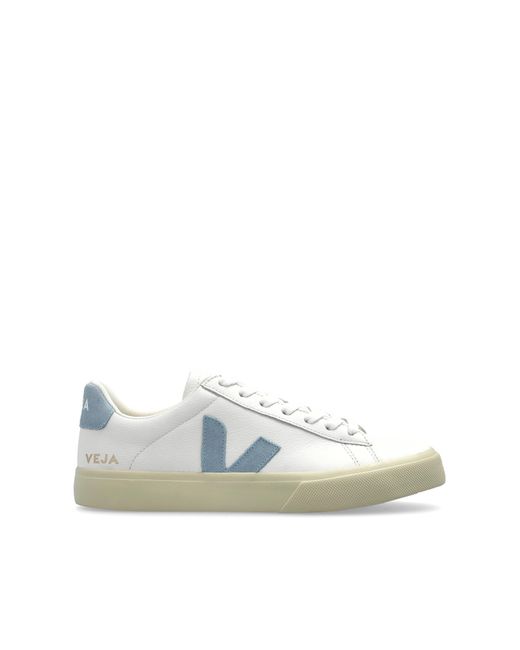 Veja White Campo Leather Sports Shoes
