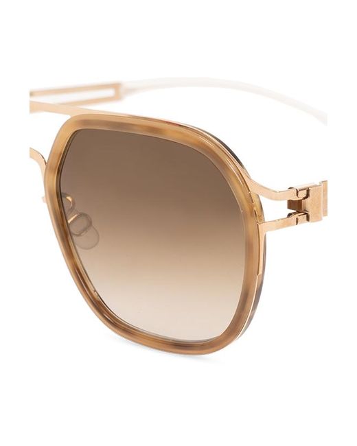 Mykita White ‘Leeland’ Sunglasses