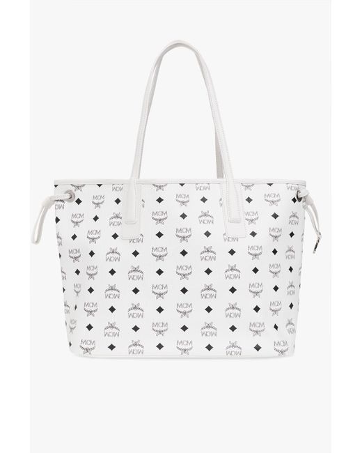 MCM Extra Large München Tote Bag - White for Men