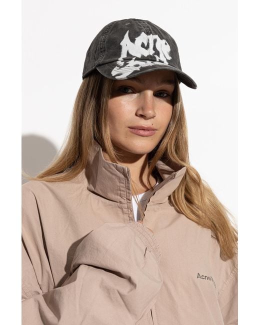 Acne Black Baseball Cap