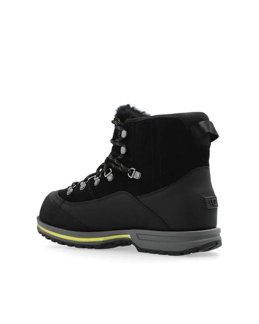 Ugg Black Snow Boots 'W Brecken Lace'