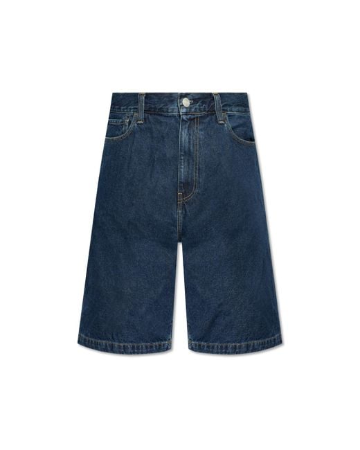 Carhartt Blue Denim Shorts for men