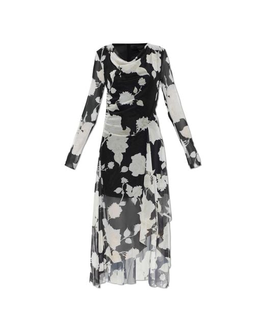 AllSaints White Asymmetrical Dress "Loria"