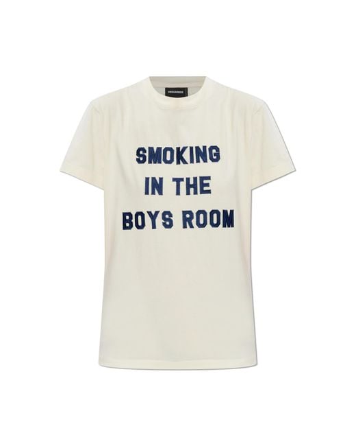 DSquared² White T-Shirt With A Patch