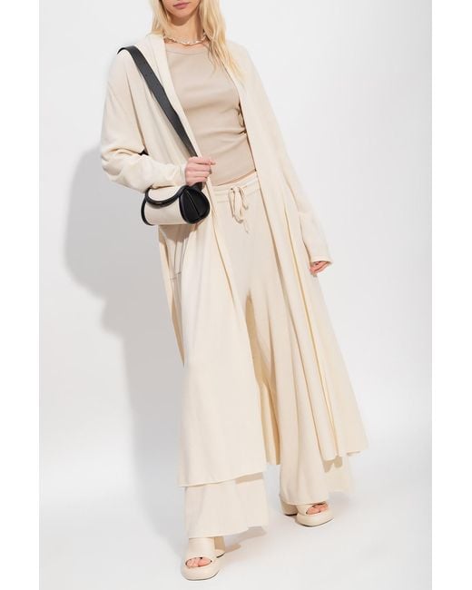 Jil Sander White Cashmere Cardigan