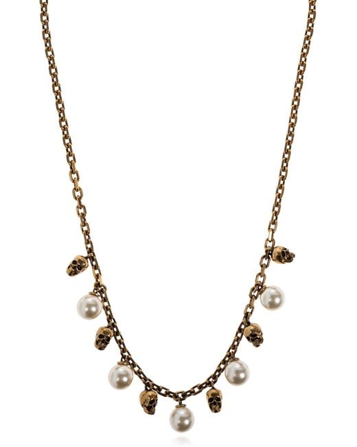 Alexander McQueen Black Brass Necklace